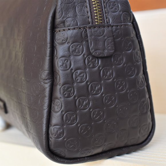 NWT Mens Made in Italy leather Massei Toiletry bag - Picture 6 of 8